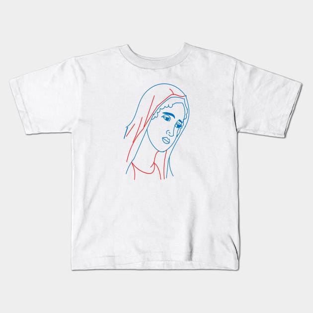 Mother Mary Kids T-Shirt by FlorenceFashionstyle